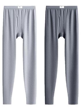 七匹狼纯棉秋裤男款打底白色衬裤男士薄款2025冬季保暖全棉毛线裤