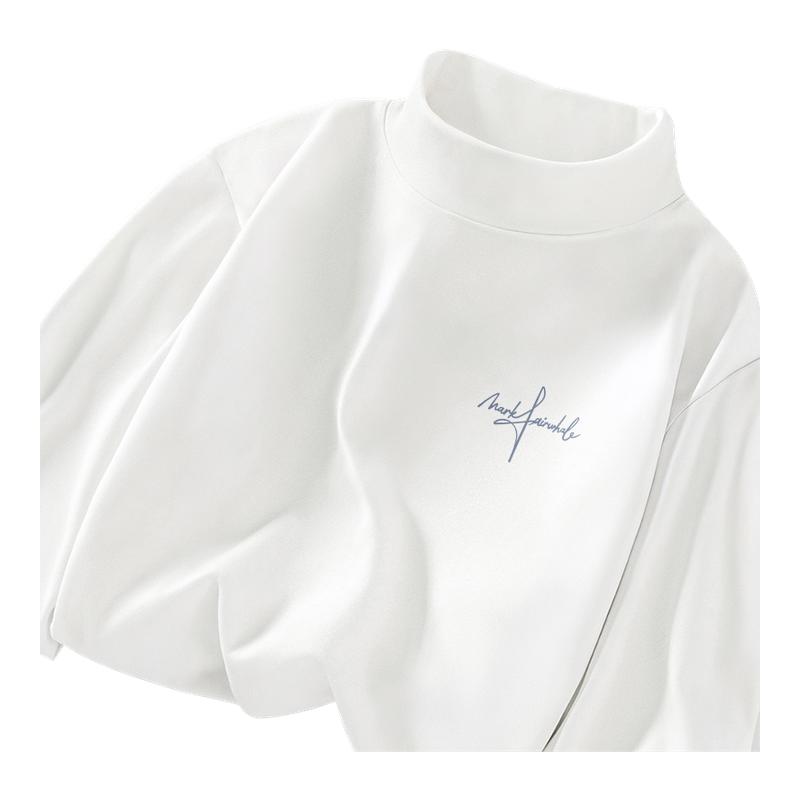 马克华菲男士半高领打底衫秋冬