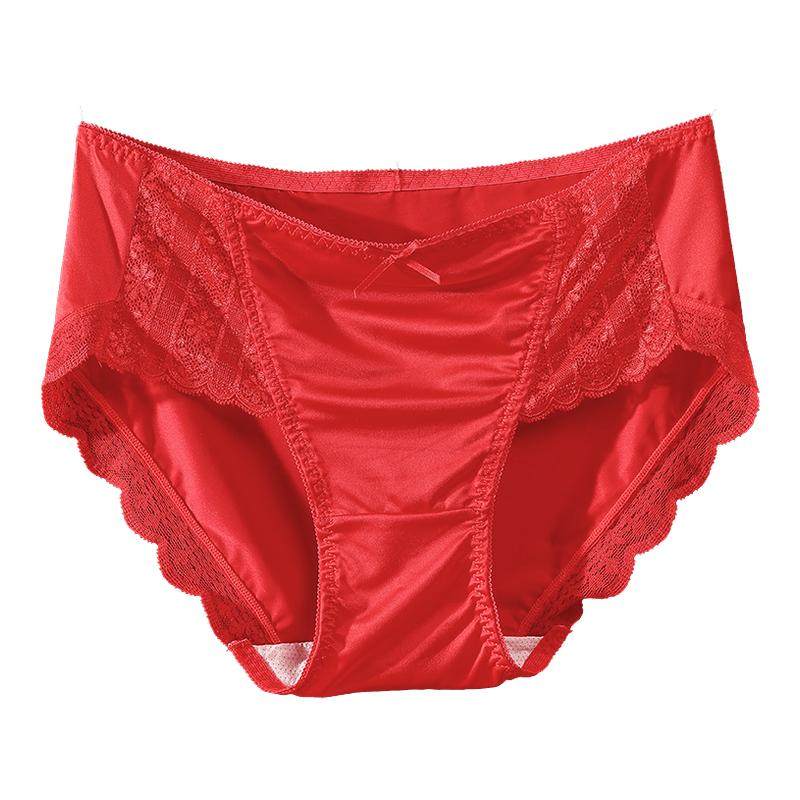 芬腾10A抗菌缎面本命年红内裤