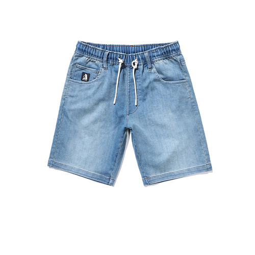 复古牛仔短裤ABLEJEANS水洗