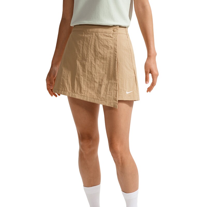 NIKE耐克女短裙夏季运动短裤防走光A字半身裙按扣裙裤IR1649-286