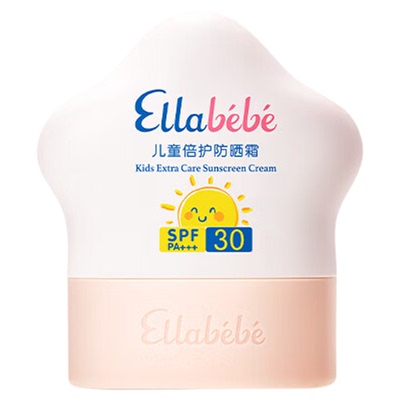 ellabebe嗳乐蓓贝儿童防晒霜SPF30物理防晒温和不刺激婴童专用3岁