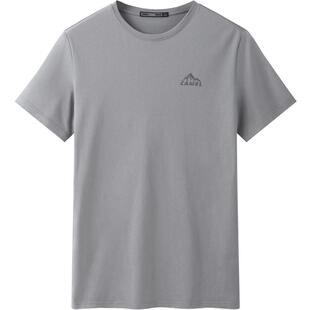 纯棉户外休闲打底上衣圆领体恤 新款 骆驼防污短袖 T恤男2026夏季