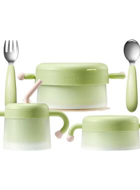 babycare婴幼儿辅食碗儿童保温碗可注水316不锈钢儿童餐具饭碗