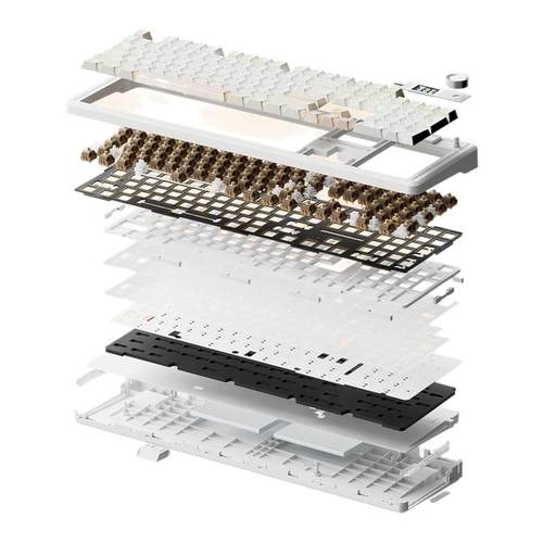 狼蛛F108pro机械键盘Kitty键帽