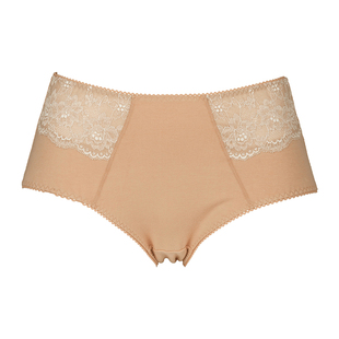 弹力透气 女士性感大码 古今内衣蕾丝内裤 棉质中高腰三角裤