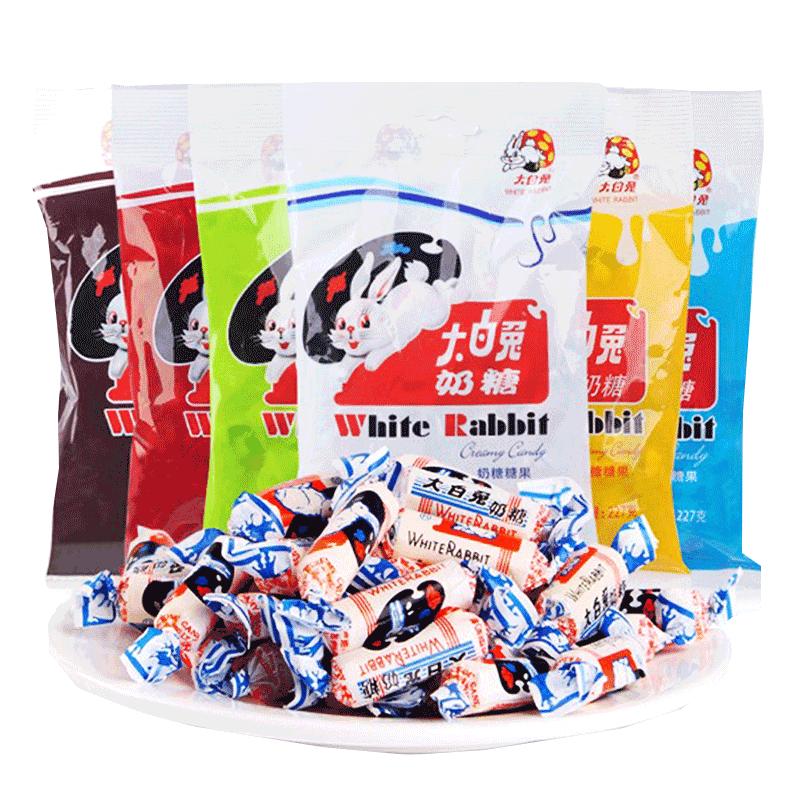 大白兔奶糖上海糖果6种口味奶糖