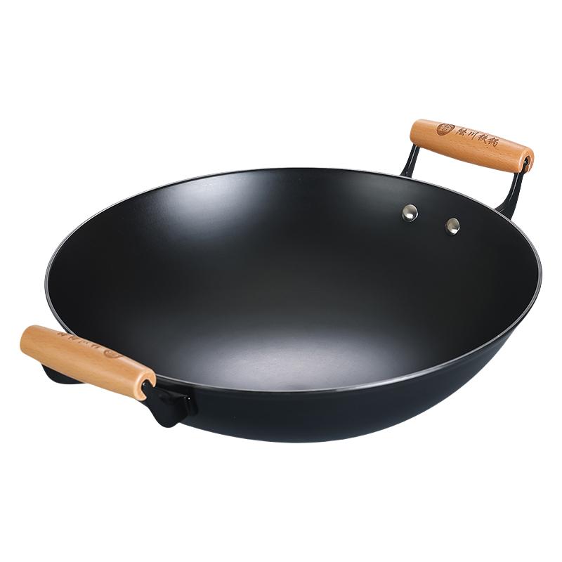 传统双耳锅铸铁不粘不易绣