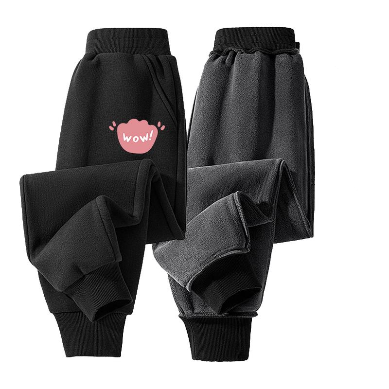 红豆女童裤子加绒加厚新款