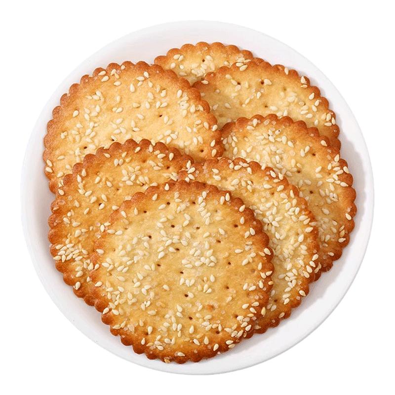 泰山娃芝麻薄脆饼干早餐小吃800g