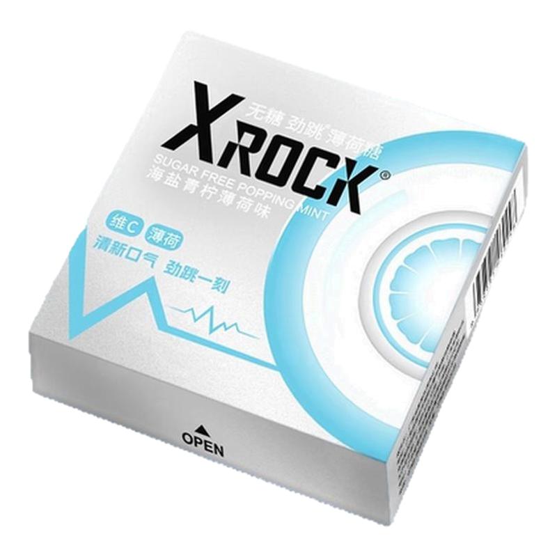 xrock薄荷跳跳糖清新口气糖男女约会社交强劲接吻糖童趣糖果