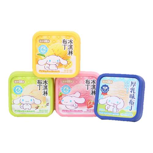 盐津铺子草莓厚乳布丁果冻零食