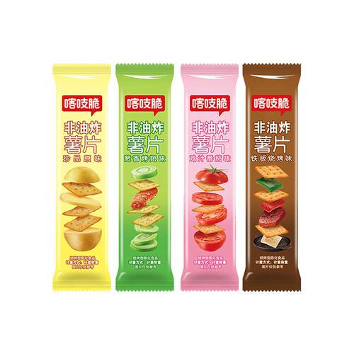 洽洽喀吱脆4支散称条型薯片薯脆随机混合口味休闲娱乐小零食rxc