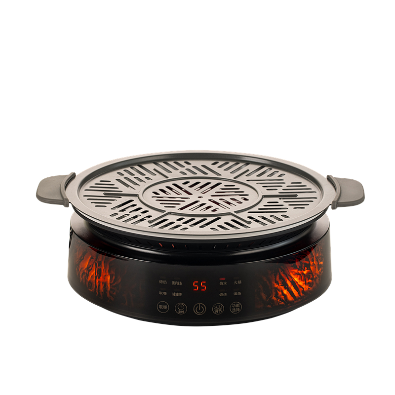 围炉煮茶烤火炉套装2025新款家用室内无烟电陶炉煮茶器玻璃养生壶