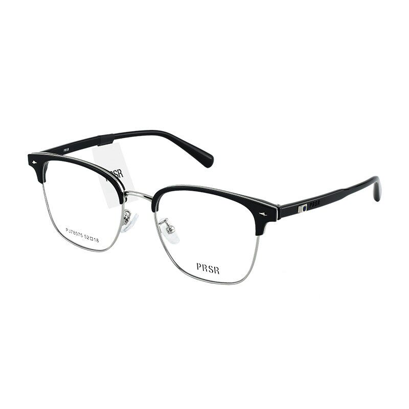 Prsr帕莎眼镜框男款商务休闲眉线框潮流气质近视眼镜架女PJ78075