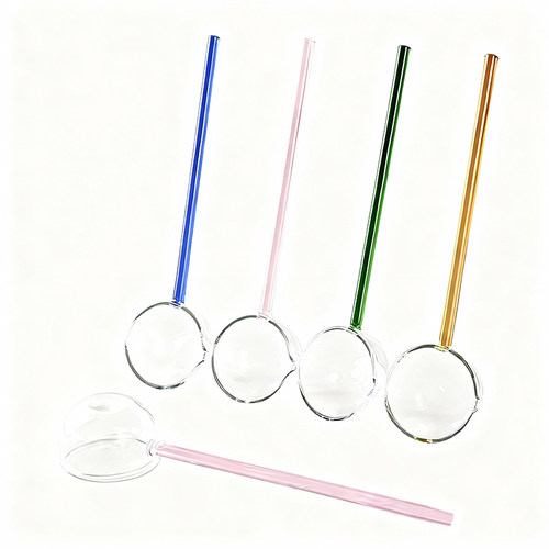 彩色玻璃搅拌勺汤勺甜品勺调料勺