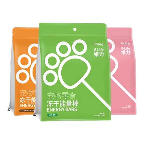 红狗维力冻干能量棒90支磨牙互动