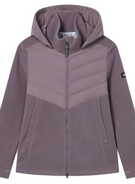 AIGLE艾高女士外套全拉链抓绒衣GORE-TEX防风透汽户外保暖上衣