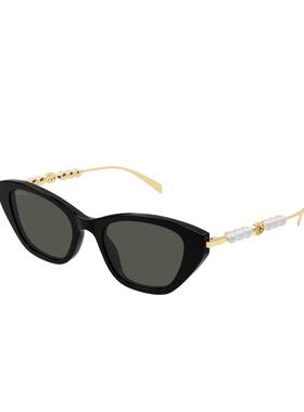 开云眼镜 古驰GUCCI男女同款窄框个性猫眼防晒太阳镜墨镜GG1968S