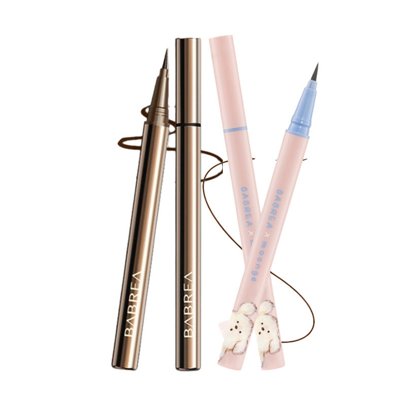 芭贝拉睛致柔滑眼线液笔棕黑色不易晕染极细自然卧蚕新手旗舰正品