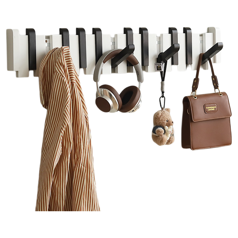 挂衣架实木创意黑白琴键挂钩新款