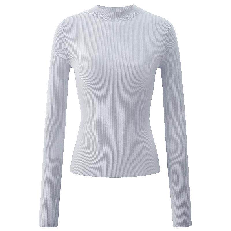 OCHIRLY欧时力  澳大利亚100%美丽诺羊毛毛衣烟管领秋冬新品