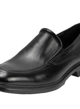 Ecco/爱步商务正装皮鞋男时尚青年舒适圆头套脚黑色德比鞋 622144