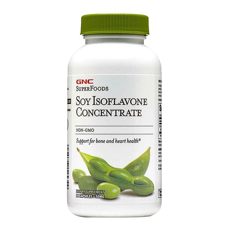 GNC健安喜非转基因浓缩大豆异黄酮雌性激素调解 90粒女士官方正品