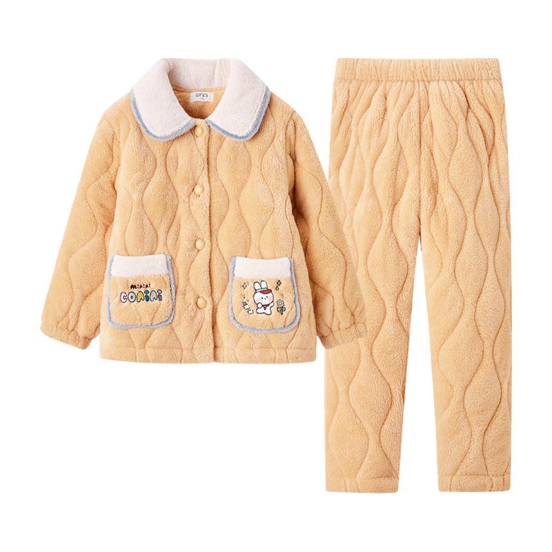 【强抗寒舒丽绒】女童家居服保暖
