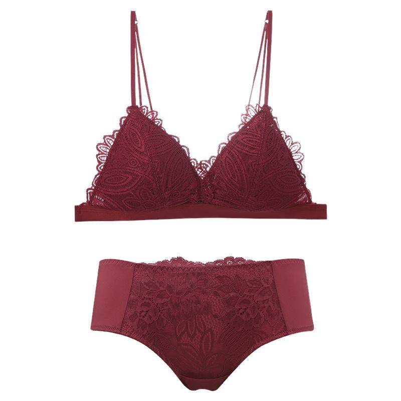 歌瑞尔红色本命年内衣女蕾丝美背文胸无钢圈细肩带透气三角杯新款,女士内衣/男士内衣/家居服,文胸套装,淘宝优惠券,粉丝福利购,淘宝优惠卷