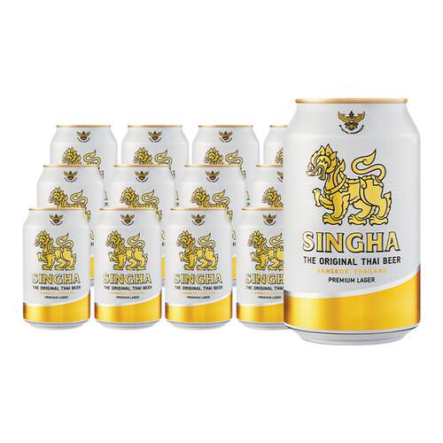 泰国啤酒SINGHA啤酒330ml*12听