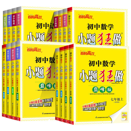 小题狂做提优版巅峰版七八九
