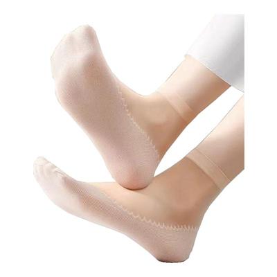 浪莎丝袜女夏季薄款棉底袜子短袜