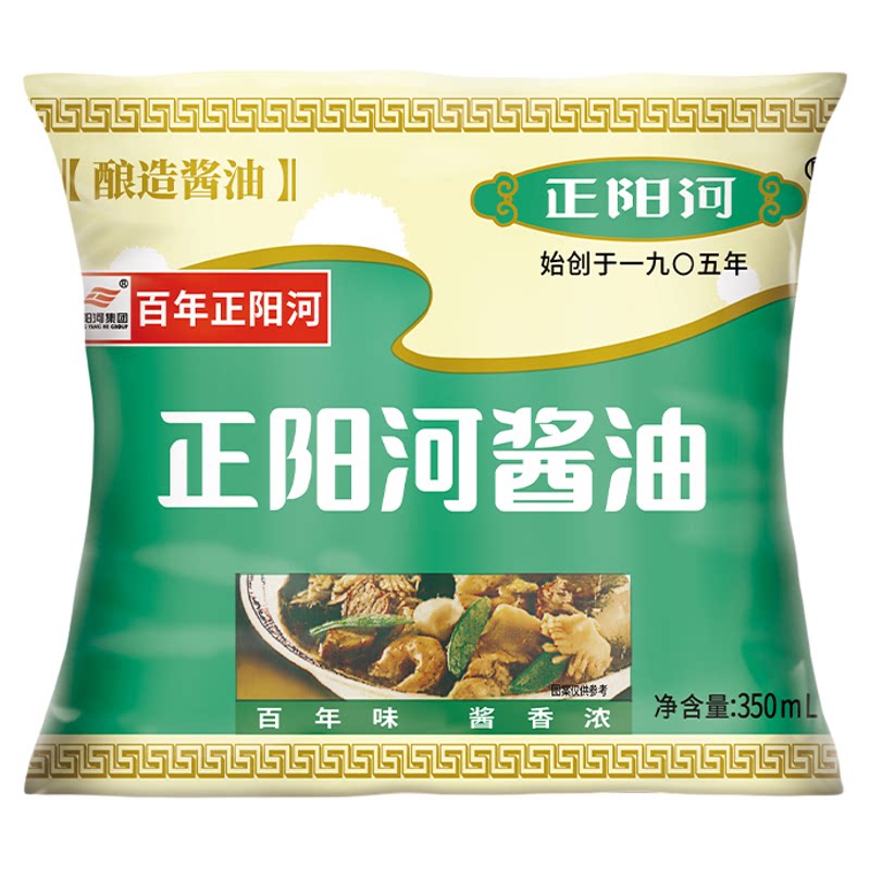 哈尔滨正阳河酱油350ml袋装酿造酱油二级酱油黄豆酱油腌菜炒炖蘸图片