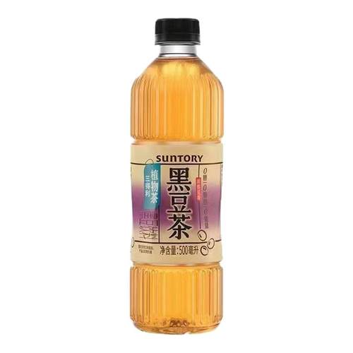 三得利植物茶黑豆茶500ml*15瓶茶饮料-CL