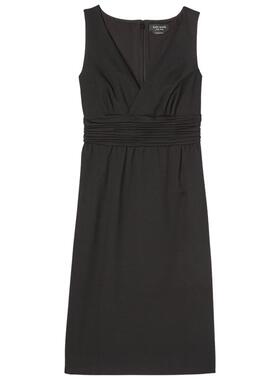 【3期免息】【新年礼物】kate spadeks 黑色V领无袖连衣裙优雅