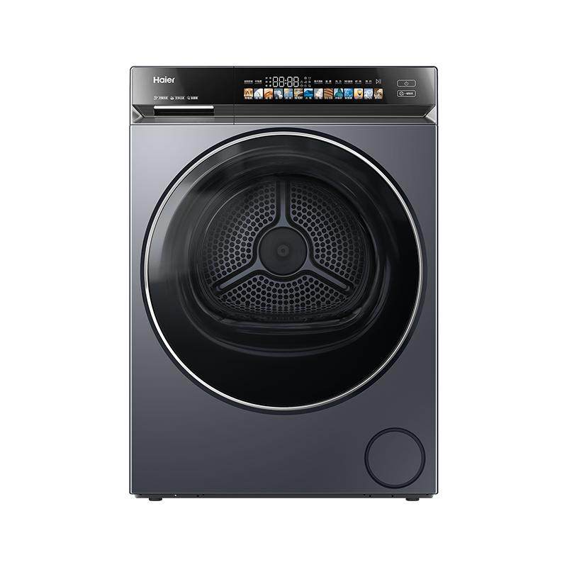 海尔小红花家用大容量超薄嵌入静音双擎热泵烘干机全自动376XS