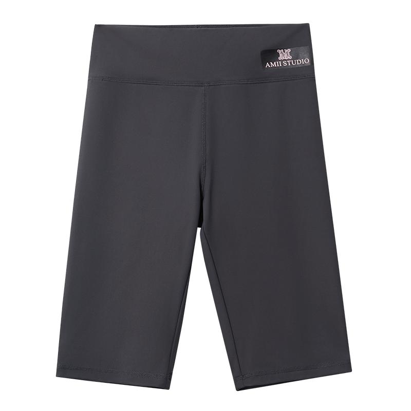 高弹五分鲨鱼裤 腰间印花