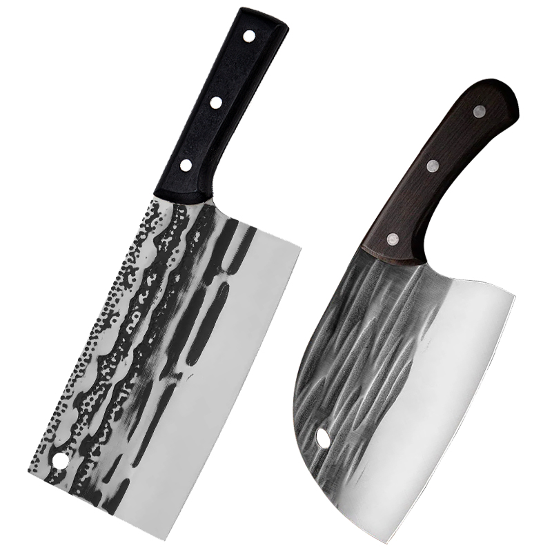 手工锻打斩切两用刀不锈钢