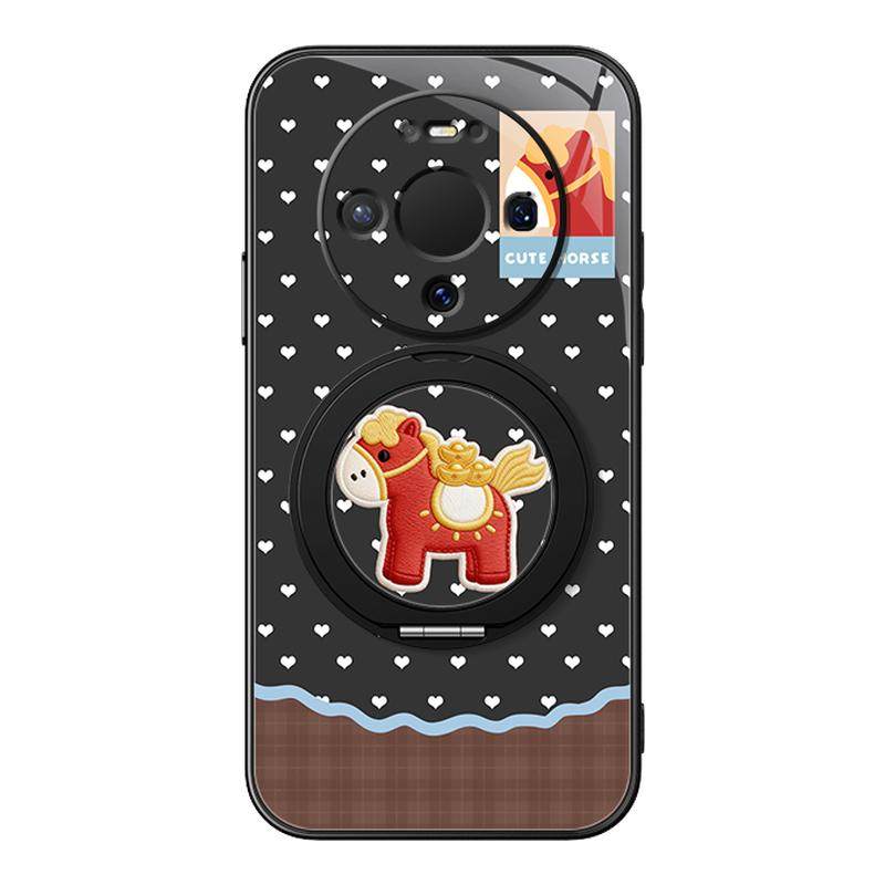 小红马适用华为mate80pro手机壳女款mate70/mate60pro+磁吸支架新款mate50全包mt40防摔2026新年mate30卡通,3C数码配件,手机保护套/壳,淘宝优惠券,粉丝福利购,淘宝优惠卷