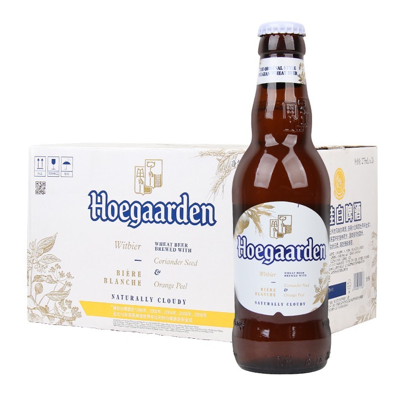 整箱比利时风味Hoegaarden福佳白啤酒精酿国产小麦白啤275ml*24瓶