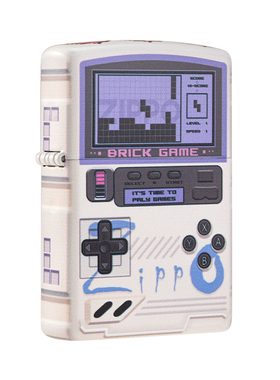 zippo打火机 复古方块游戏机 正品防风zipoo情人节送男友礼物创意