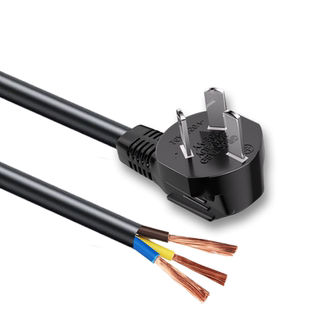 2.5 1.5 4平方 16A单裸尾0.75 三3芯电源线插头带线国标大功率10A