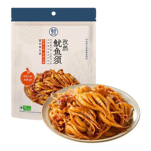 盒马孜然鱿鱼须海味即食熟食