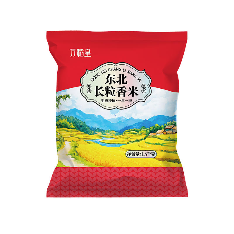 万稻皇东北大米长粒香米3斤