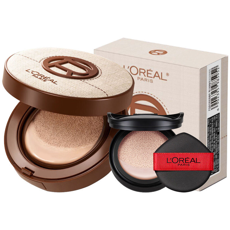 欧莱雅黑胖子气垫bb霜遮瑕持妆替换装芯补妆女官方旗舰店正品