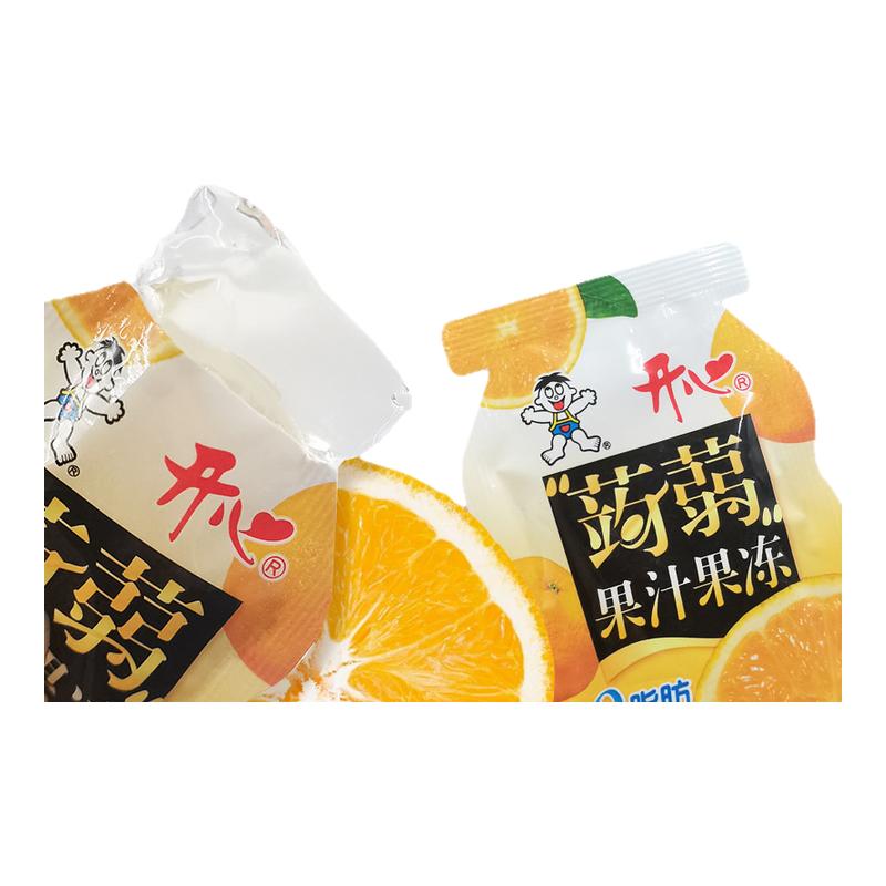 旺旺开心蒟蒻吸吸果冻香橙味荔枝味独立小包装休闲零食儿童节礼物