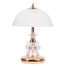 水晶玻璃台灯卧室床头柜灯轻奢浪漫氛围装 饰婚庆三色调光led台灯