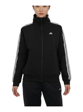 adidas阿迪达斯三条纹户外简约运动健身外套26春女针织夹克KW0654