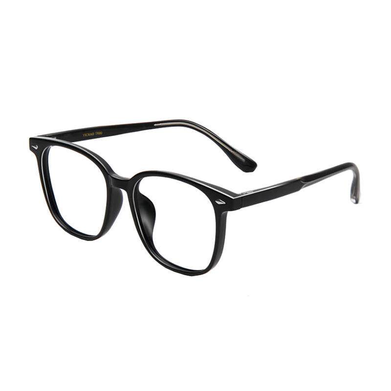 蔡司镜片黑框近视眼镜框男款可配度数配镜防蓝光平光镜大框眼睛女